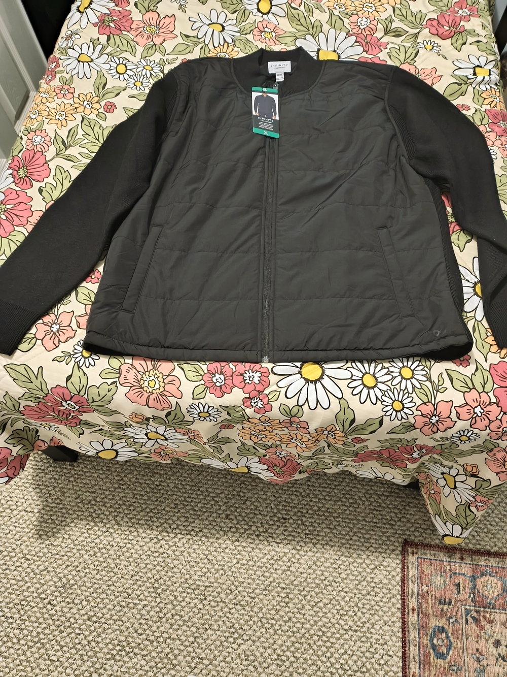 NFINITY Black Quilted Puffer Jacket